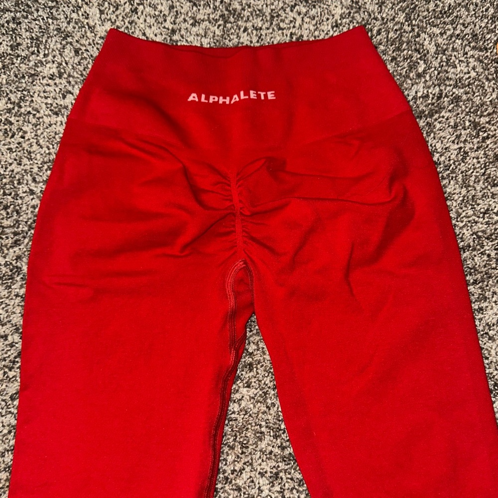 ALPHALETE Amplify Leggings Formula Red Size S